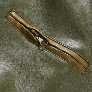 Slim Fit Hombres de cuero al por mayor y bajo precio Chaquetas de cuero Chaqueta de cuero genuino de los hombres - Product Image 4