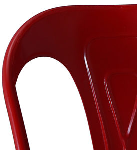 เก้าอี้เหล็กสไตล์วินเทจอุตสาหกรรมแบบย้อนยุคเก้าอี้เหล็กแบบซ้อนกันได้สำหรับร้านอาหารห้องนั่งเล่นตกแต่งบ้านโครงขาผ้า - Product Image 2