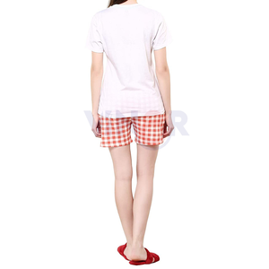 Ropa informal de verano para mujer, conjuntos gemelos, camiseta y pantalones cortos de precio al por mayor más vendidos con patrón sólido con servicio OEM - Product Image 3