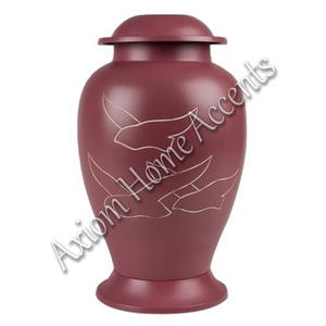 Sofisticada urna de cremación de aluminio con artesanía artesanal, recuerdo conmemorativo de Axiom Home Accents - Product Image 6