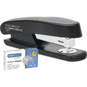 RAPESCO Eco Sting Ray 24/6 26/6 เครื่องเย็บกระดาษแบบถอดได้/ยึดติดแน่น/เย็บตะปู 20 แผ่น (80 กรัม/ตร.ม.) 1,000 ลวดเย็บ 24/6 โลหะ/พลาสติกในตัว - Product Image 1