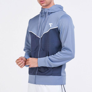 เสื้อฮู้ดซิปเต็มตัวสำหรับผู้ชาย สไตล์โมเดิร์น ผ้าฝ้ายผสม ทรงปกติ ระบายเหงื่อได้ดี น้ำหนักเบา เหมาะสำหรับเล่นกีฬาในฤดูหนาว ลายดิจิทัล - Product Image 1