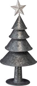 Decoraciones Navideñas Colgantes Metálicas Galvanizadas en Forma de Árbol de 10 Pulgadas, Modernas, Ecológicas y Duraderas - Product Image 3