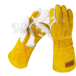 ถุงมือเชื่อมหนังคุณภาพสูงแบบกำหนดเองปี 2025 ทนไฟ กันลื่น ทนทาน หนา 11 ออนซ์ - Product Image 6