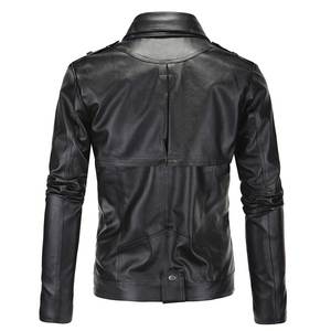 Veste de rue haute en peau de mouton super douce pour hommes, col rabattu, doublure en peluche SE, printemps épais, enduit chaud, décontracté - Product Image 4