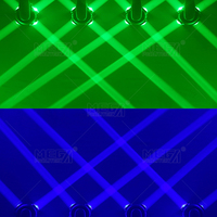 Projecteur Stroboscopique à Tête Mobile 2-en-1 200W RGBW LED + Laser Rouge DMX512 pour Éclairage Scénique DJ et Événements Disco