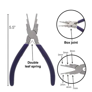 לולאה להרכיב Plier ערבות ביצוע קפיצת טבעות תכשיטי תיקון רב לולאות פלייר פסי עיצוב חוט Plier