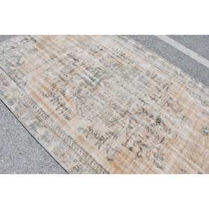 Tapis en laine gris Orange classique 5.3 X 8.2ft Design turc Vintage pour salon Latex Patchwork Rectangle couloir nouveau tapis - Product Image 5