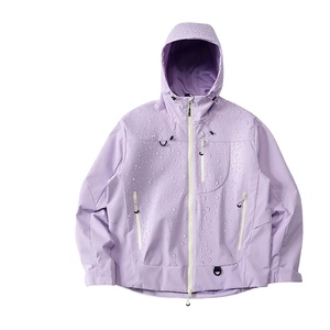 New Hooded Waterproof <b>Bomber</b> <b>Jacket</b> Unisex Casual Autumn Windproof Sports Zipper Outerwear Polyester Fiber Streetwear - Product Image 1