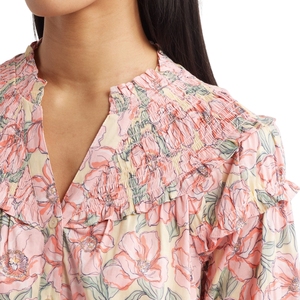 Chemisier de couleur unie à manches longues et col en V pour femmes Chemise de travail élégante - Product Image 3