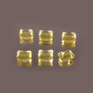 พลอยแซฟไฟร์สีเหลืองเพาะเลี้ยงในห้องปฏิบัติการ ขนาด 2x3 มม. รูปทรงแปดเหลี่ยม เจียระไนแบบเหลี่ยมเพชรพลอย ปรับขนาดได้ พร้อมใบรับรอง สำหรับทำเครื่องประดับ ขายส่ง - Product Image 3
