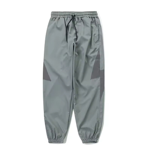 Waterproof Safety High <b>Elastic</b> Casual Canvas Rain Pant Custom Color Windproof for Adult Men's High Waist Washed - Product Image 2