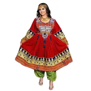 Top qualité Banjara Tribal ethnique traditionnel afghan Kuchi vêtements mode décontracté Simple grande taille femmes robes à manches longues