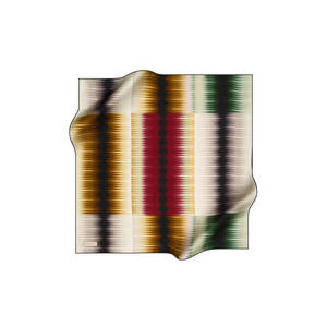 Écharpe carrée en crêpe satiné Pierre Cardin 90x90 - Mélange de soie tendance, imprimé numérique coloré, multifonctionnelle pour l'hiver - Product Image 1