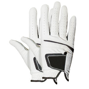 Gants de golf KATBROS INDUSTRY en cuir véritable blanc avec design rouge éclaboussant, main droite, antidérapants, fermeture auto-agrippante, unisexe, pour usage sportif - Product Image 4