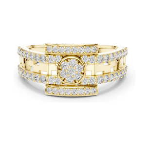 Bague pour femme en diamant de laboratoire 0,636 CT, design de créateur, clarté VVSVS EF, taille brillant rond, or 18 carats, 14 carats, 10 carats et argent 925 - Product Image 2