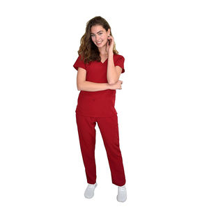 Venta al por mayor Unisex Scrub Jogger Sets Custom Medical Hospital Scrubs Uniformes Trajes Doctores Enfermeras Algodón Scrub Wear - Product Image 1