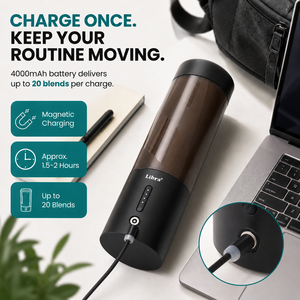 Licuadora Portátil Libra de 450 ml, Libre de BPA, con Batería, Mezcladora con Calentamiento para Hogar, Auto, Hotel y Café - Product Image 5