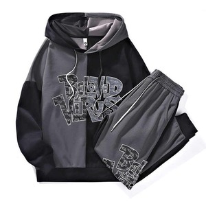 ชุดเสื้อฮู้ดและกางเกงวิ่งสำหรับทั้งชายและหญิงชุดออกกำลังกายผ้าคอตตอน100% พิมพ์ลายตามสั่งสำหรับฤดูร้อน - Product Image 6