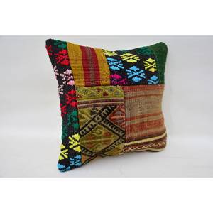 Coussin en laine de Bohème multicolore 12x12 pouces Coussin Vintage Pattern Woven Portable Bedding for Sofa Use for Christmas - Product Image 2