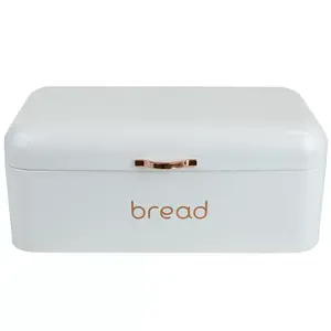 Full Stainless Steel Gray Bread Box and Bins for Kitchen <b>Accessories</b> New Look Bread Box White 304 Metal Bin in Low Price - Product Image 6