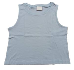 Gym Wear Tank Top Sport O-cuello Poliéster Acanalado Tank Tops para Mujer - Product Image 4