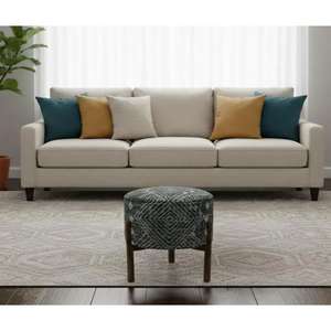 Pouf en cuir marocain fait main, repose-pieds ottoman traditionnel, pouf artisanal, décoration intérieure, siège ottoman bohème pour salon - Product Image 1