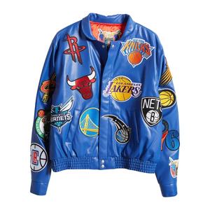 Chaqueta Universitaria de Béisbol de Moda para Invierno 2024, Diseño Moderno, Holgada, con Bordado de Letras, Unisex, Personalizable, Impermeable - Product Image 1