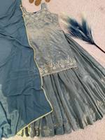 Antra Lifestyle – Nouvelle tenue Sharara indienne et pakistanaise pour femme, style Bollywood, en soie Fendi lourde brodée, séchage rapide, idéale pour tous les jours et les fêtes.