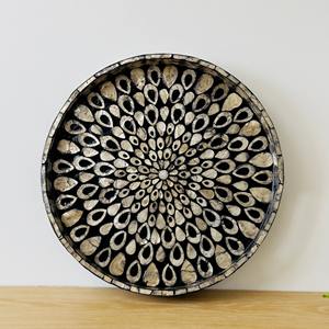 Plateau MOP rond d'approvisionnement direct d'usine plateaux en nacre fabriqués à la main matériau écologique - Product Image 1