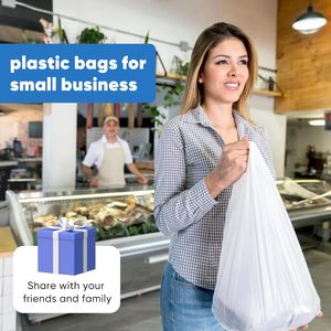Bolsas de Compras Biodegradables de Polietileno Resistente, Sin Perfume, Personalizables, para Negocios y Supermercados, al por Mayor - Product Image 4