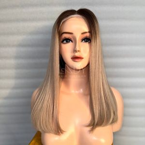 วิกผมสีออมเบรแบบบ๊อบ ราคาส่งจากโรงงาน ผมแท้เวียดนาม 100% วิกผมแบบติดลูกไม้ด้านหน้า ปี 2025 - Product Image 1