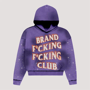 Wholesale Men Casual Wear Puff Print Hoodies For Adults With Oem Service For Men Custom Made Logo Hoodies basics cotton blended - Product Image 4