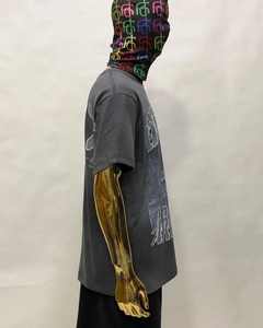 Camisetas de hombre con lavado ácido de piedra vintage unisex 100% algodón pesado estampado de gran tamaño al por mayor personalizado - Product Image 5