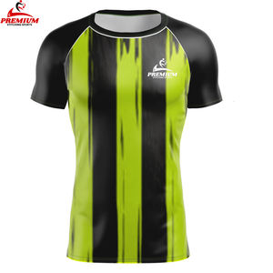 Top muscular de compresión de gimnasio de secado rápido para hombre, pantalones cortos sólidos para correr, camisa de Fitness de manga, cintura elástica hecha a medida - Product Image 5