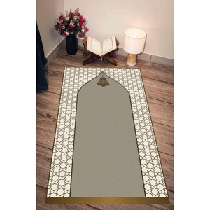 Tapis de prière religieux fin, tapis imprimé : tapis de prière musulman, avec tapis à poils doux - Product Image 4