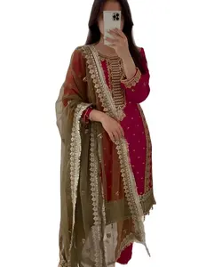 Coming festival the Mughal invasion in the 12th century imported the style of the salwar kameez and popularized it.