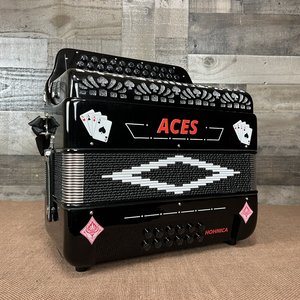 Mejor Precio, Acordeón Acee II 100% Original de 34 Botones con 3 Registros, Negro, FBbEb Original - Product Image 1