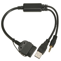 Kabel Harness Otomotif 2 in 1 Grosir untuk Integrasi Smartphone, Pemutaran Musik, Catu Daya, Konektor Universal