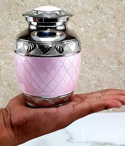 Urnes funéraires en métal faites à la main, style décoratif, fournitures funéraires en gros, urnes commémoratives artisanales pour crémation - Product Image 3