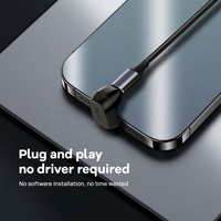Adaptateur USB4 Type C mâle vers femelle en forme de U, 180 degrés, transfert de données 40 Gbps, charge rapide, vidéo 8K60Hz