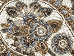 Christmas <b>Dining</b> <b>Table</b> Beaded <b>Runner</b> Placemat Handmade Cloth Decorative Wedding Mat With Leaves Design for Home Use - Product Image 3