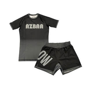 Concevez votre ensemble complet de gardes/shorts anti-éruptions BJJ & MMA personnalisés avec Azbaa Industries - Product Image 1