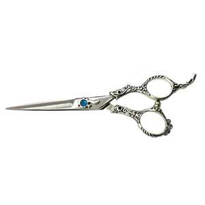 Tijeras de Peluquería Profesionales Plegables de Acero Inoxidable de 6 Pulgadas con Hoja Recta Afilada para Cortar el Cabello en Salón y en Casa - Product Image 2