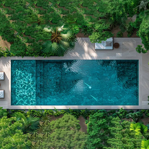 Casa Ecológica Barato Enterrado Gran Tamaño Jardín <span class=keywords><strong>Fibra</strong></span> <span class=keywords><strong>de</strong></span> <span class=keywords><strong>vidrio</strong></span> Piscinas Bronceado China Compuesto Pre Fab Piscinas Ventas - Product Image 2