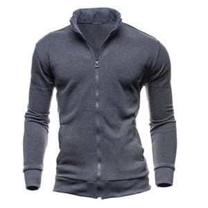 Sweat à capuche pour homme, coupe classique, 100% coton, couleur unie, veste chaude d'hiver, capuche zippée, impression numérique, écologique, respirant - Product Image 3