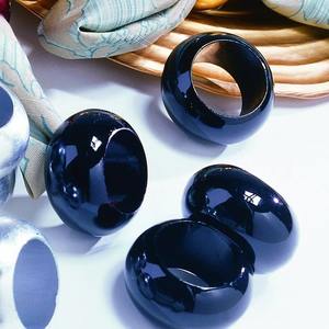 Anillo para Servilletas Moderno con Espejo Negro, Aspecto Brillante Premium para Decoración Diaria de Mesa en el Hogar, Restaurantes y Eventos - Product Image 2