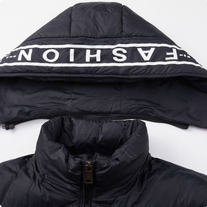 Veste matelassée mince décontractée pour hommes pour l'hiver col montant personnalisé avec fermeture à glissière Streetwear avec logo brodé quantité minimale de commande bas - Product Image 6