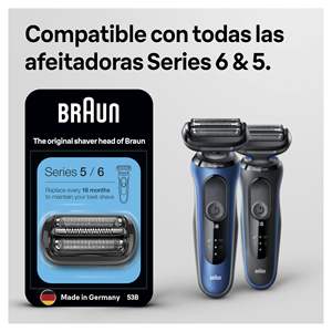 Cabezal de Repuesto para Afeitadora Eléctrica para Hombre, Afeitadora Rotatoria Negra para Afeitar la Cara, Compatible con Afeitadoras Eléctricas - Product Image 3