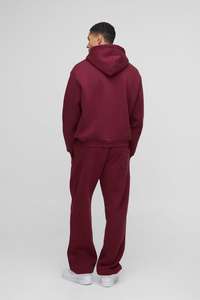 Tela de lana pesada para calidez y comodidad en otoño e invierno Sudadera con capucha con cremallera completa y bolsillo de canguro - Product Image 3